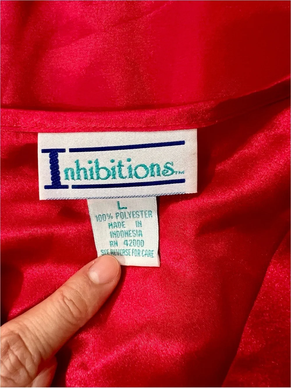 Inhibitions 100% polyester